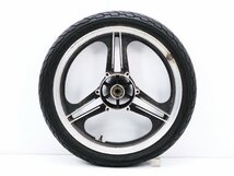 140【評価B】 GPz400F ZX400A 空冷 当時物 実動 純正 フロント ホイール MT2.15x18 タイヤ 100/90-18 56H_画像1