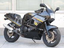 100【評価A】 GPZ400R ZX400D 水冷 当時物 実動 純正 サイド カバー カウル 右 36001-1290B 黒 ブラック ライン グレー イエロー_画像5