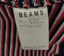 【新品タグ付】BEAMS トリコロール ジップスウェット　Lサイズ　パーカー_画像6