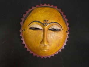 Art hand Auction बाउले मास्क/अफ्रीका/प्राचीन/मुखौटा/लकड़ी पर नक्काशी/नक्काशी/लकड़ी पर नक्काशी/मुखौटा/जातीय/हस्तनिर्मित/अगले दिन शिपिंग, कलाकृति, मूर्ति, वस्तु, वस्तु