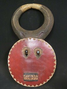  bow re group mask pre pre / Africa / antique / mask / tree carving / sculpture / tree carving goods / mask / race / hand made / next day shipping 