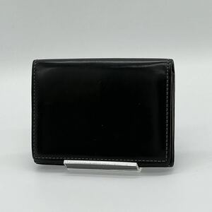 【良品】PaulSmith ポールスミス カードケース 名刺入れ パスケース ヴィンテージ VINTAGE 二つ折り フォーマル メンズ ブラック BJ961003A