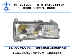 日野 クルージング レンジャー スーパードルフィン プロフィア ヘッドライト 右 運転席側 純正タイプ 日本仕様 RANGER PROFIA HEAD LIGHT