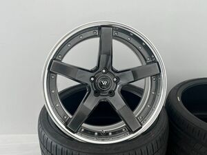 WN489☆★ VERZ-WHEELS　KCV03　20インチ　9.5J+33　PCD114.3-5H　ホイール1本　