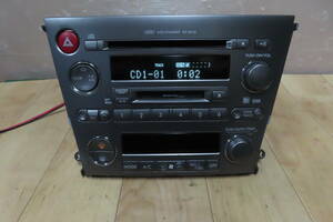 動作保証付/V8752/スバル純正 BL5 BP5 レガシィ　GX-203JE/GX-203JEF2 6CDチェンジャー MD　オーディオ　デッキ　