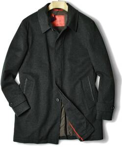 118万【ISAIA イザイア 新品】◇全天候型！撥水カシミア100％◇極上素材を一流技術仕立てた銘品◇温かく機能も完璧な一生物カシミアコート