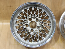 A848 旧車 希少 深リム SSR メッシュ 15X7J+13 7.0J PCD114.3 2本 Bタイプ スピードスター JDM USDM クラウン 330 Y30 Y31 グロリア 山梨県_画像5