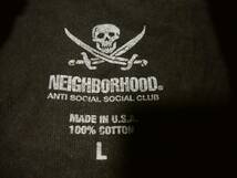 【NEIGHBORHOOD ネイバーフッド×ANTI SOCIAL SOCIAL CLUB アンチソーシャルソーシャルクラブ】TシャツL アメリカ製 限定コラボモデル_画像3