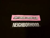 【NEIGHBORHOOD ネイバーフッド×ANTI SOCIAL SOCIAL CLUB アンチソーシャルソーシャルクラブ】TシャツL アメリカ製 限定コラボモデル_画像4