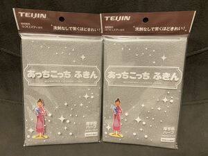 あっちこっちふきん グレー 厚手版ハーフ 2枚セット 掃除 マイクロファイバークロス 帝人