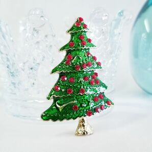 〈ブローチNo.178〉シンプルなクリスマスツリー