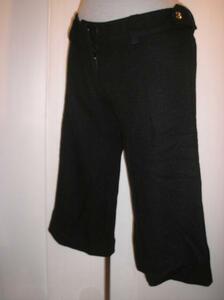  new goods lady's * price cut!! gaucho pants black wool .M~L size 63-255108