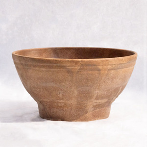 植木鉢 木材主成分 バイオマス セラアート ボール ブラウン（茶） φ33cm×27.5cm（11号）