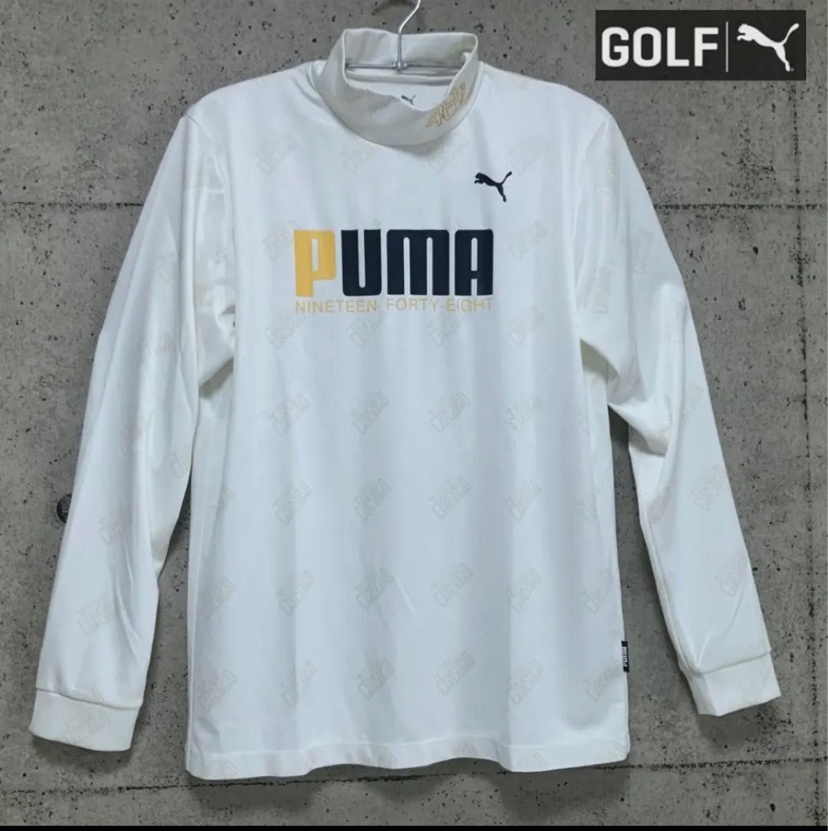 新品 未使用 PUMA プーマ ゴルフ ウェア Lサイズ ハイネック グレー