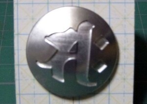 049　ハンドメイド 30mm アルミ 梵字 コンチョ サク