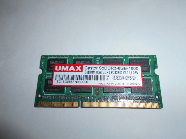 UMAX DDR3-1600の値段と価格推移は?|2件の売買データからUMAX DDR3