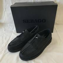 ENGINEERED GARMENTS x SEBAGO COVERDECK WAXY SUEDE BLACK SIZE-9（USA）/ エンジニアードガーメンツ x セバゴ デッキシューズ / 未使用_画像1