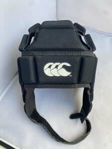 ●Canterbury カンタベリーラグビー●ヘッドキャップ ヘルメット型 サイズM ブラック WORLD RUGBY認定 頭囲56〜60cm