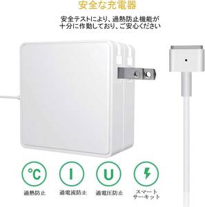 T型　Macbook Air 充電器 Mac Book Air 11インチおよび 13インチ用の 60WT-Tipコネクタ電源アダプタ充電（2012年半ば以降）