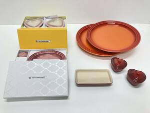 LE CREUSET　ル・クルーゼ　食器　未使用おまとめ　4種類（ミニオーバルプレート　プチラムカンダム　平皿　ココットミニ）