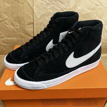 未使用 NIKE BLAZER MID '77 28cm CI1172-002 ナイキ ブレイザー ミッド '77 スエード 黒 ブラック_画像1