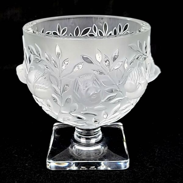 □良品 ◆ ラリック LALIQUE エリザベート 花瓶 フラワーベース　クリスタル