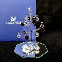 □美品 ◆ スワロフスキー SWAROVSKI クリスマスツリー 2002‐2005年 限定品 604190 箱つき 置物 クリスマス フィギュリン オーナメント_画像1