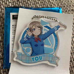 ☆S50 ラブライブ！サンシャイン!! セガコラボカフェ 限定 アクリルキーホルダー アクキー Aqours Saint snow パーカー 渡辺曜 ☆