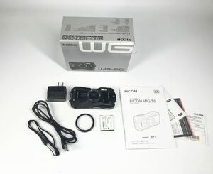 【1点限り】【動作品】RICOH リコー WG-50 ブラック 付属品多数 ワケあり品