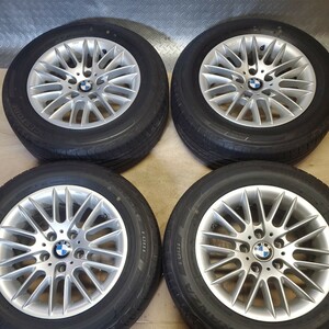 【注目商品】BMW E39 5シリーズ 純正ホイール 16×7J PCD120 +20 ブリヂストン トランザ T001 215/60R16 中古タイヤホイール4本セット　