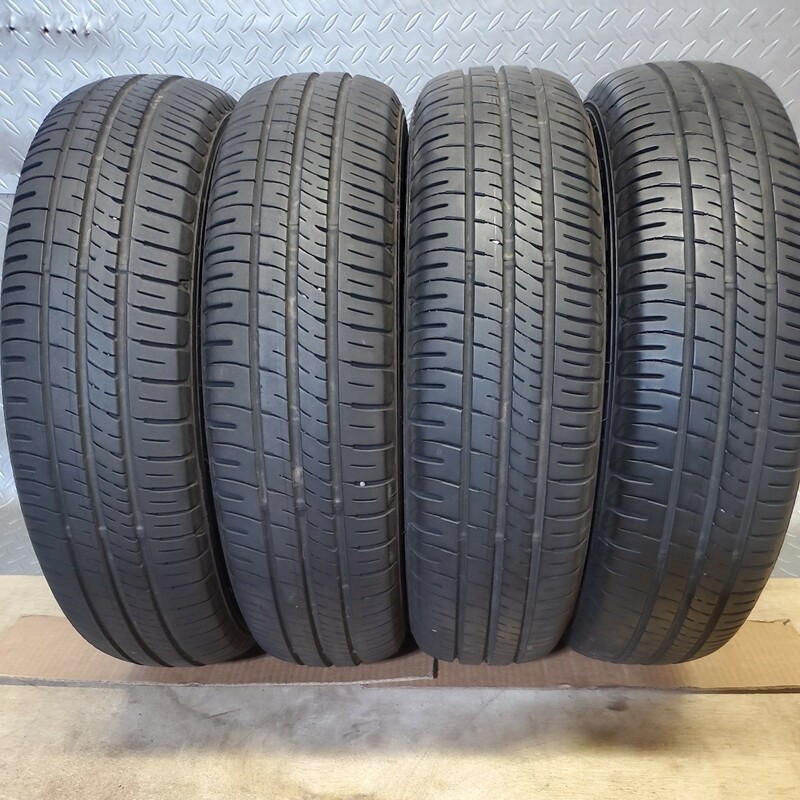 DUNLOP ダンロップ ENASAVE EC204 165/70R14 81S 20年製 ノーマルタイヤ4本 残溝8～9分山 S07