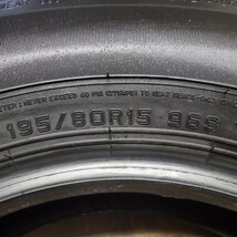 【ジムニー、シエラ等に】DUNLOP ダンロップ GRANDTREK グラントレック 195/80R15 96S 22年製 中古タイヤ4本とスペア用1本 残溝8分山 S13_画像9