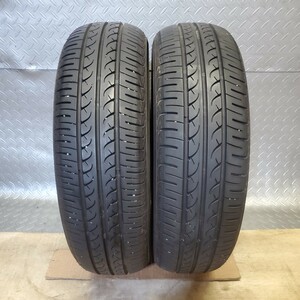 YOKOHAMA ヨコハマ BLUEARTH-RV ブルアース 165/60R15 77H 21年製 ノーマルタイヤ2本 残溝8分山 S15