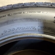 【人気商品】BF Goodrich トレール テレーン T/A 265/70R17 115T 21年製 オフロードタイヤ1本 パンクの補修用に 　残溝約9.6ミリ S35_画像7