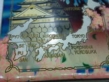 LONGIN ロンジン オイルライター付きシガレットケース タバコ入れ 和柄 城 富士山 日本地図 1950年代/ビンテージ アンティーク 昭和レトロ_画像9