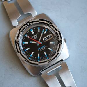 SEIKO 5 SPORTS RALLY DIVER SQUARE JDM セイコー 5 スポーツ 復刻版 7S36-0070 23石自動巻き デイデイト ラリーダイバー アンティーク時計