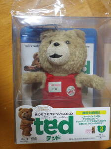 Blu-ray◆洋画「テッド ted」俺のモコモコ スペシャルBOX◆Blu-ray＆DVD 3枚組＋ぬいぐるみ◆毒舌テディベアが巻き起こすコメディ映画