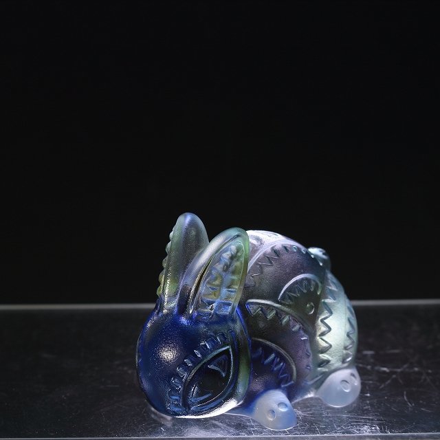 小物入れ ウサギ 兎 ガラス クリスタル 置物 インテリア 工芸品 美術品 G6-
