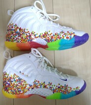 ナイキ エアフォームポジットワン ホワイト フルーティ ペブル 24.5cm NIKE Air Foamposite One White Fruity Pebbles_画像4