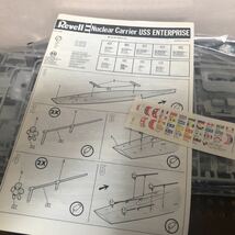 220 未組立 ドイツ レベル 1/720 アメリカ海軍 原子力 航空母艦 エンタープライズ プラモデル 空母 Nuclear Carrier USS ENTERPRISE Revell_画像4