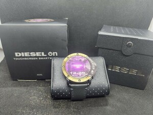 DIESEL ディーゼル DIESEL ON AXIAL デイーゼルオン スマートウォッチ DZT2016 ゴールド/ブラック / 1円スタート！