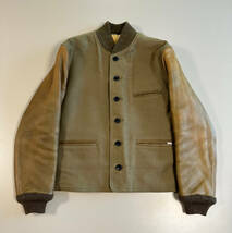 名作『At Last&Co』SHEEP LINED JACKET 42 ムートン×ディアスキン×モールスキン ジャケット AtLast アットラスト_画像1