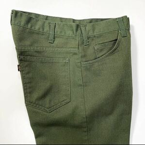 美品 60s リーバイス スタプレ BigE アメリカ製 usa 42タロン オリーブ Levi's staprest 50s 70s 518 519 スラックス ヴィンテージ 古着