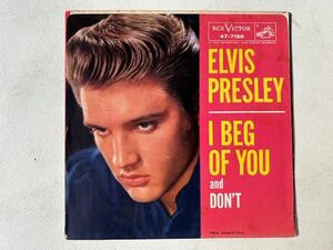 ELVIS PRESLEY1958u.s.original 7inch single DON'T and I BIG OF YOU RCA victor 47-7150 1958年発売アメリカオリジナル盤 検ロカビリー