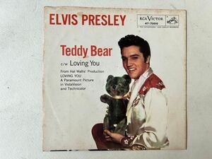 ELVIS PRESLEY 1957 u.s.original TEDDY BEAR / LOVING YOU RCA victor 47-7000 7inch single 1957年アメリカオリジナル盤 検エルヴィス