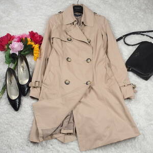 Y7973* top class *ROPE Rope * finest quality cotton *A line * trench coat * beige * spring autumn 