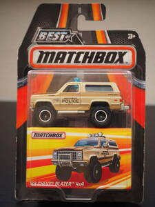 MATCHBOX BEST OF MATCHBOX 89 CHEVY BLAZER ４×４ 箱付 シェビー ブレーザー ミニカー リフトアップ POLICE CAR マッチボックス