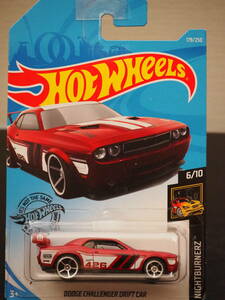 ホットウィール DODGE CHALLENGER DRIFT CAR MOPER 槐 ダッジ チャレンジャー ミニカー レース仕様 MUSCLE CAR モパー × HOT WHeeL コラボ