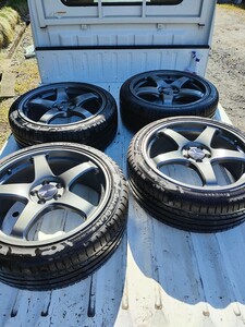 【最終値下げ！】ENKEI PF05　R18 +48 PCD100　PIRELLI DRAGON SPORT 215/40/R18 バリ山 ４本