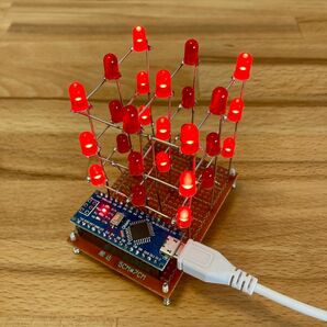 【新品】Arduino LED Cube 3 電子工作 プログラミング 6
